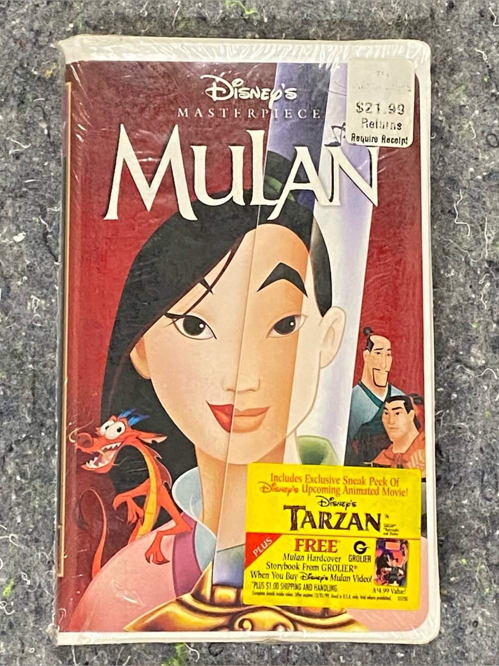 Mulan VHS Clamshell Walt Disney Masterpiece Collection 1999 Factory Sealed VTG